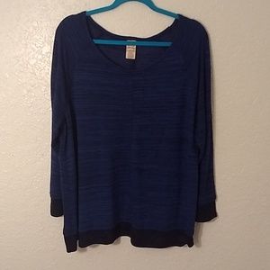 Blue long sleeve top